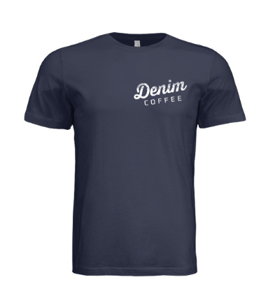 Denim Coffee Illustrated T-Shirt